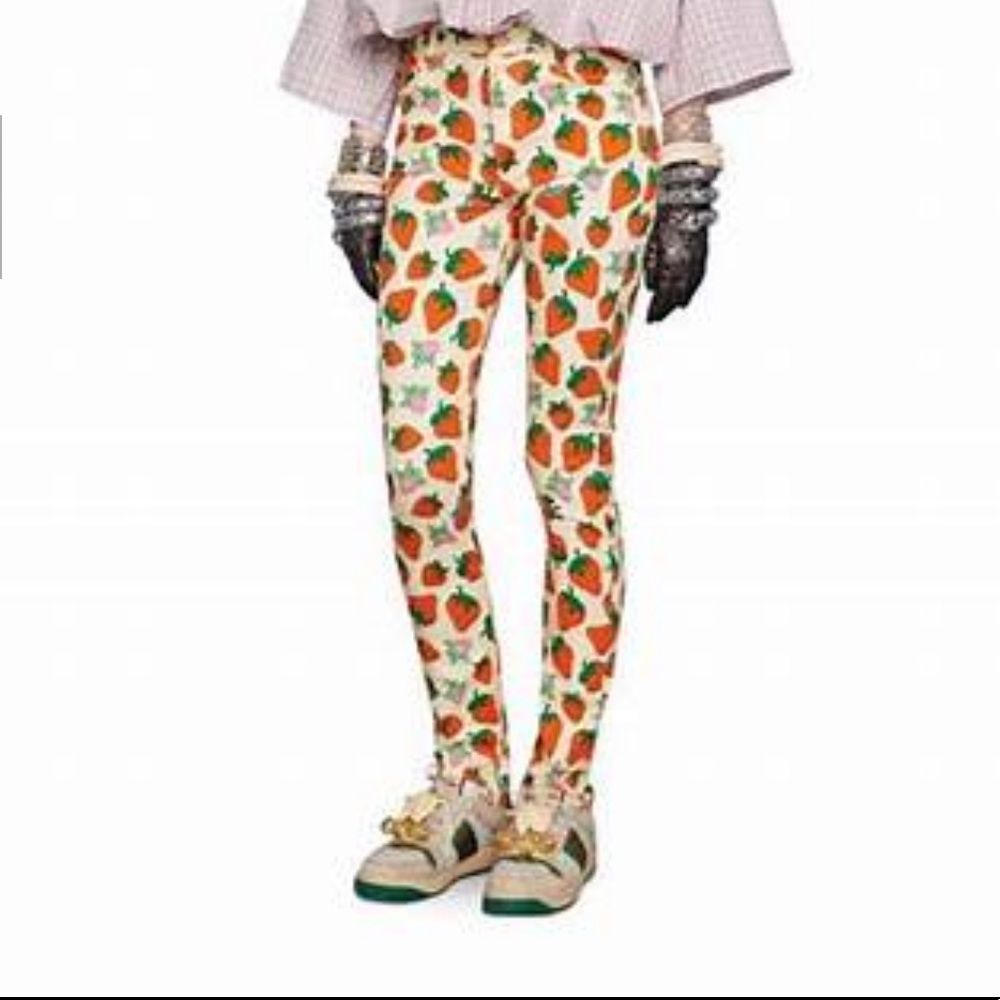 Gucci strawberry skinny jeans (26)
